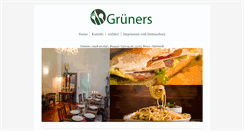 Desktop Screenshot of grueners.com